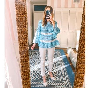 Lilly Pulitzer Eyelet Ruffle Top